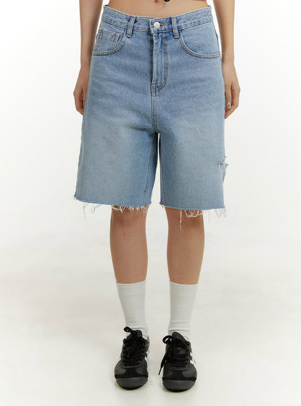 straight-leg-jorts-cy408 / Blue