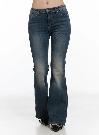 joshua-high-rise-bootcut-flared-jeans-cj515 / Blue