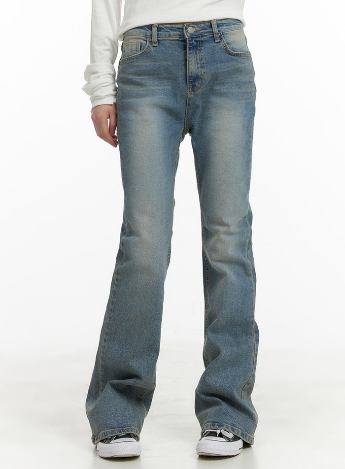 slim-fit-bootcut-jeans-ca419 / Blue