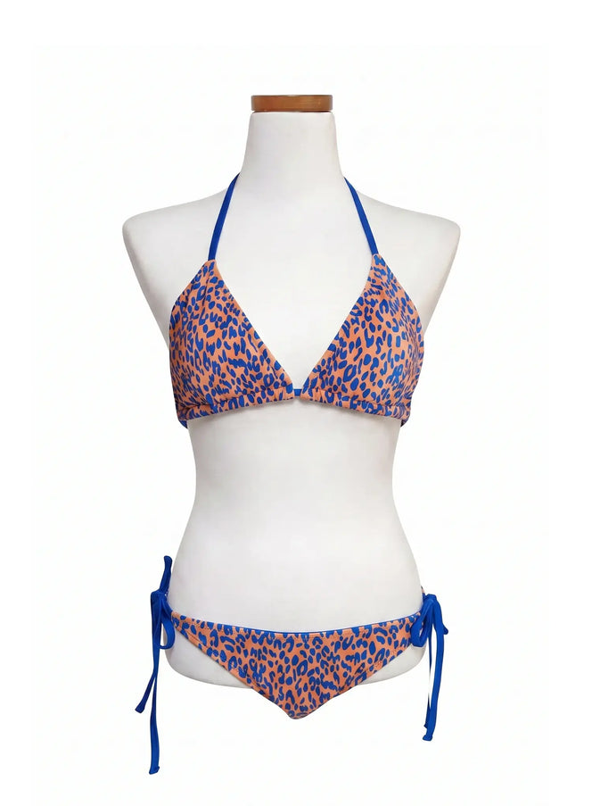 leopard-print-bikini-set-iy514 / Blue