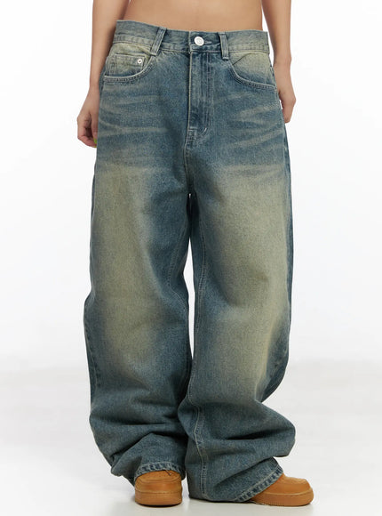 sol-vintage-washed-baggy-jeans-cf512 / Blue