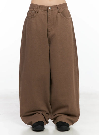 german-style-balloon-pants-cn528 / Brown