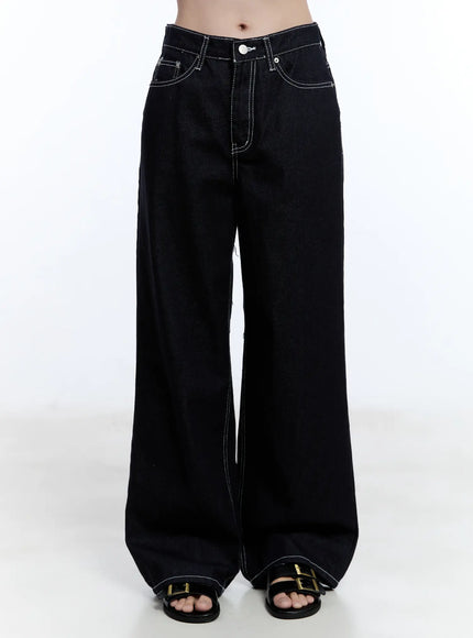 nayeon-no-fade-denim-jeans-cu513 / Dark blue