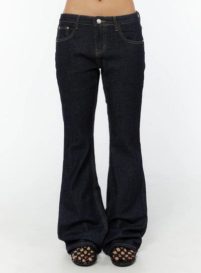 keeley-no-fade-bootcut-jeans-cy520 / Dark blue