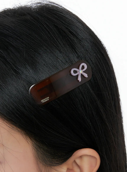 Round Square Ribbon Hairpin CO503