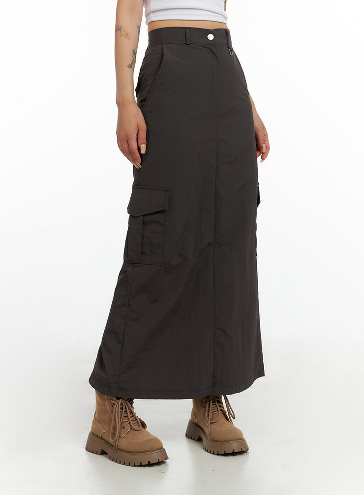 cargo-maxi-skirt-cl415 / Dark gray