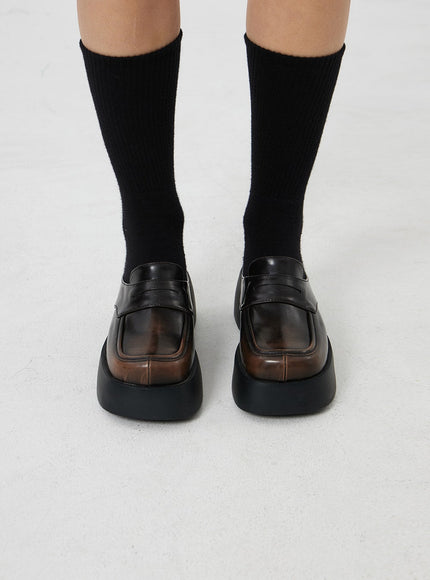 Platform Loafer Mules CF327