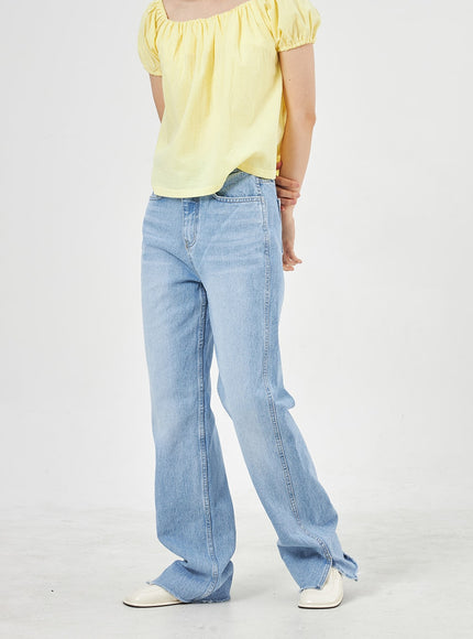 Jeans in heller Waschung OA310