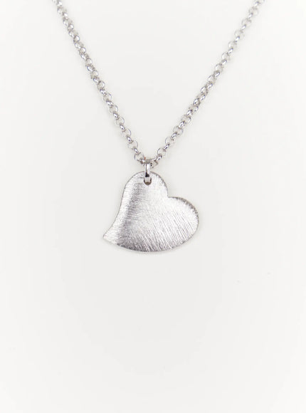 heart-pendant-necklace-in514 / Silver