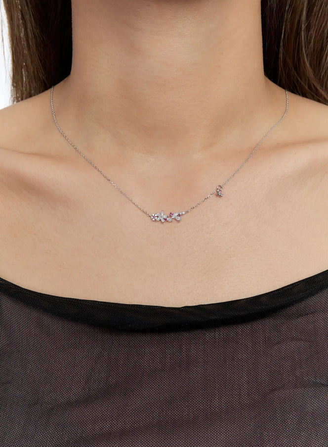 Blooming Ruby Necklace IS517
