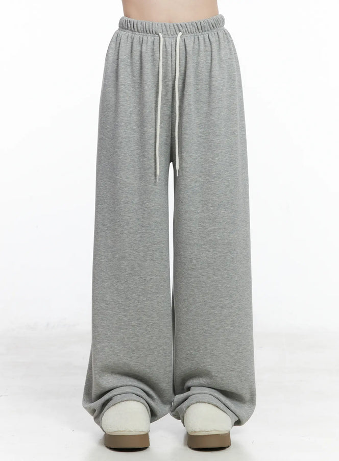warm-fleece-wide-sweatpants-cn518 / Gray