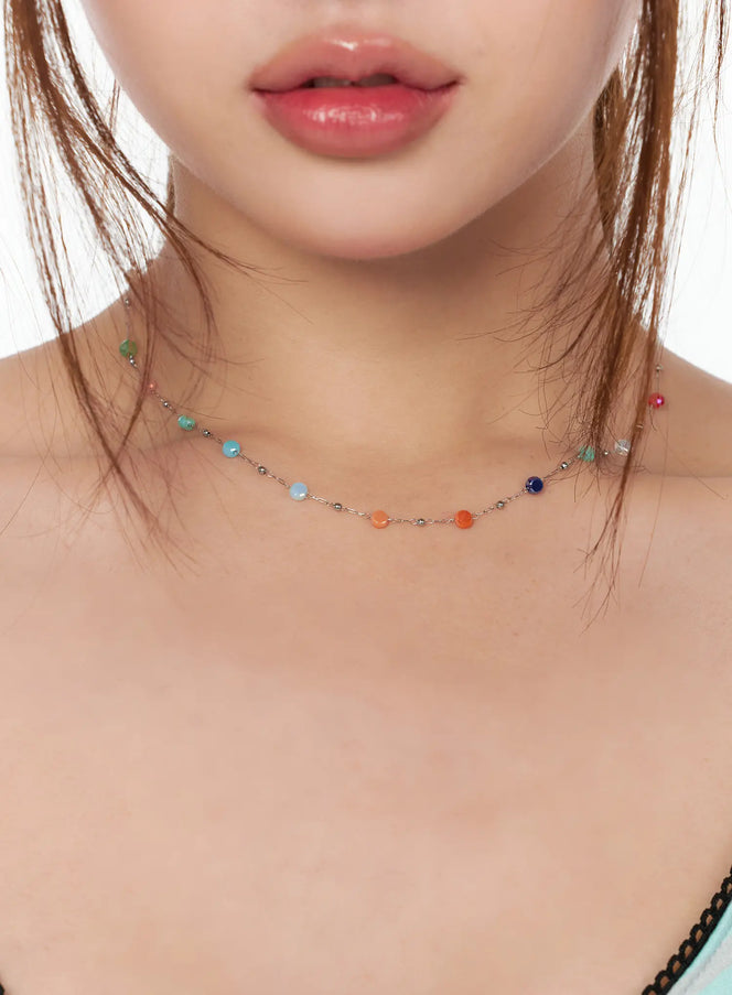 Multicolor Bead Necklace CA515