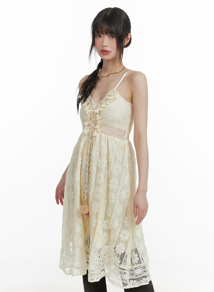 boho-lace-midi-dress-ca412 / Light beige