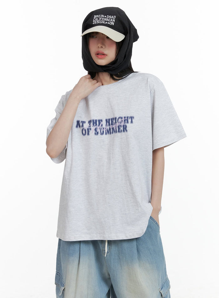 round-oversize-t-shirt-cl412 / Light gray