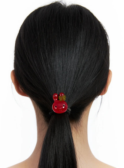 bold-bunny-hair-tie-co503 / Red