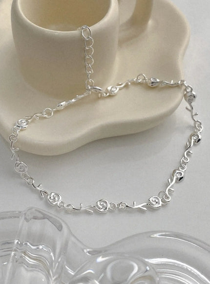 mansfield-bloomline-chain-bracelet-iu506 / Silver
