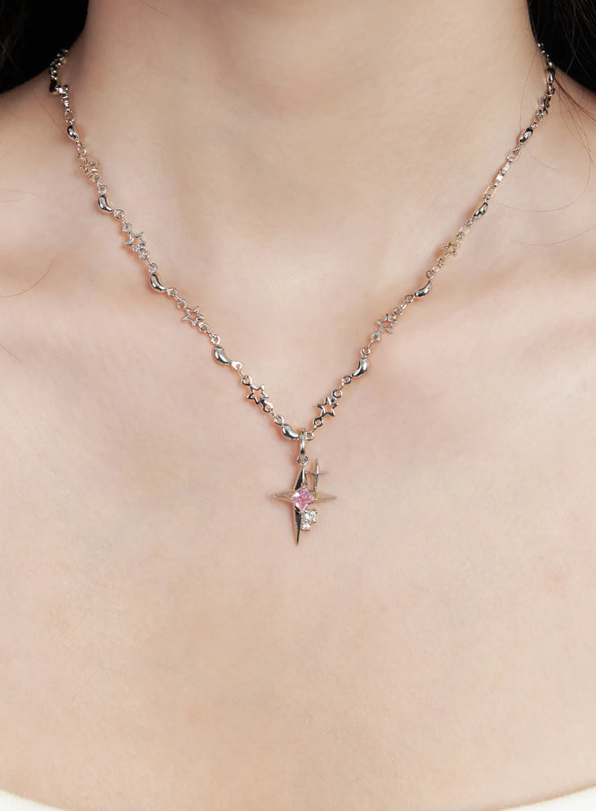 pink-star-pendant-necklace-cj523