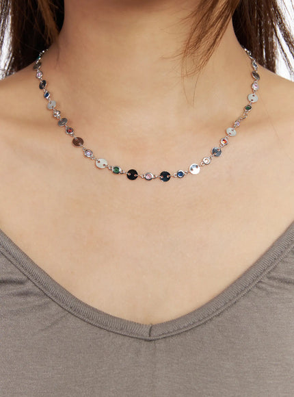 Rainbow Crystal Necklace CM525