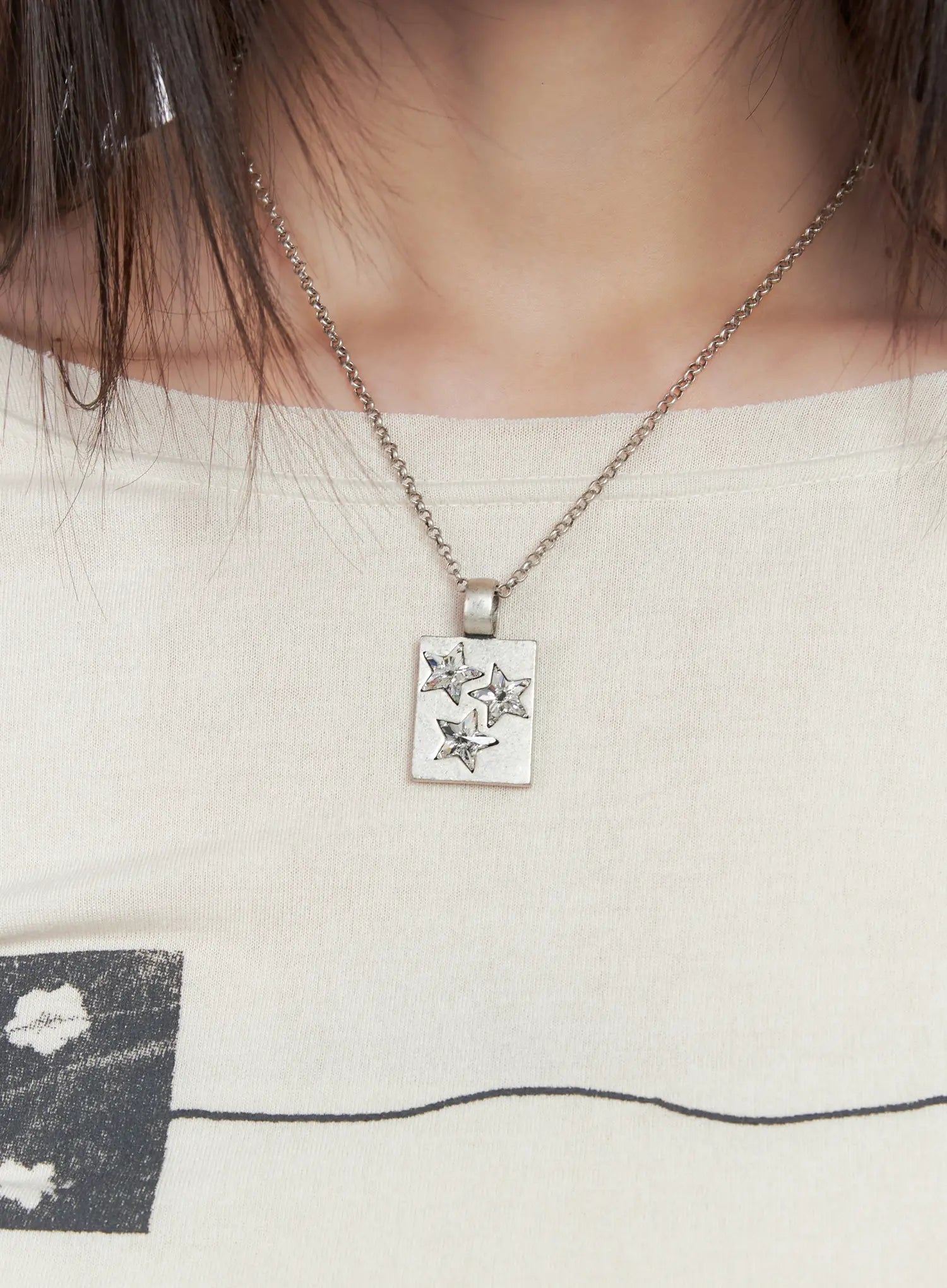 Celestial Square Pendant Necklace CN511