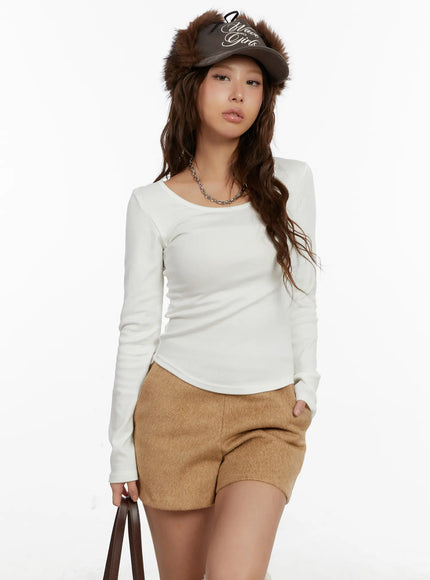 essential-fleece-lined-modal-top-cd512 / White