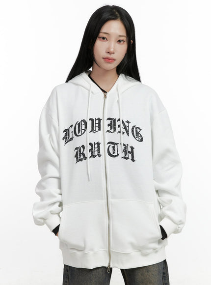 urban-zip-up-graphic-hoodie-cn411 / White