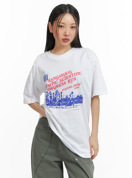 oversized-graphic-tee-cm419 / White