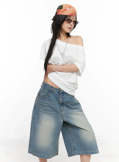 off-shoulder-seashell-tee-cl525 / White