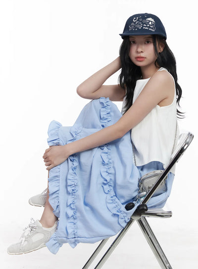 back-button-sleeveless-top-ca509 / White