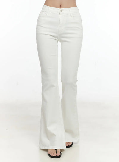 high-waist-flare-pants-cg501 / White