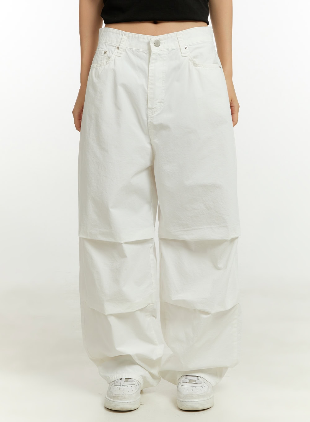 summer-cotton-pintuck-wide-leg-pants-cu428 / White