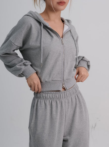 Lewkin Soft Basic Sweat à capuche bidirectionnel zippé C1210