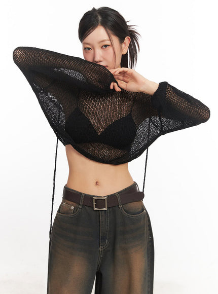 mesh-back-strap-knit-crop-top-ia521
