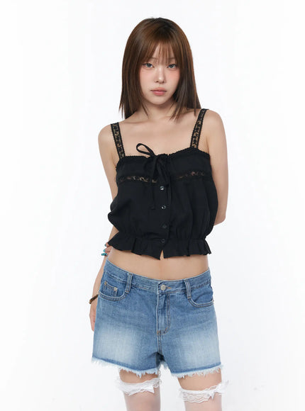lace-trim-sleeveless-top-cy529
