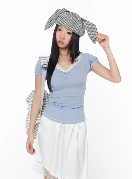 checkered-rabbit-ear-hat-cy513