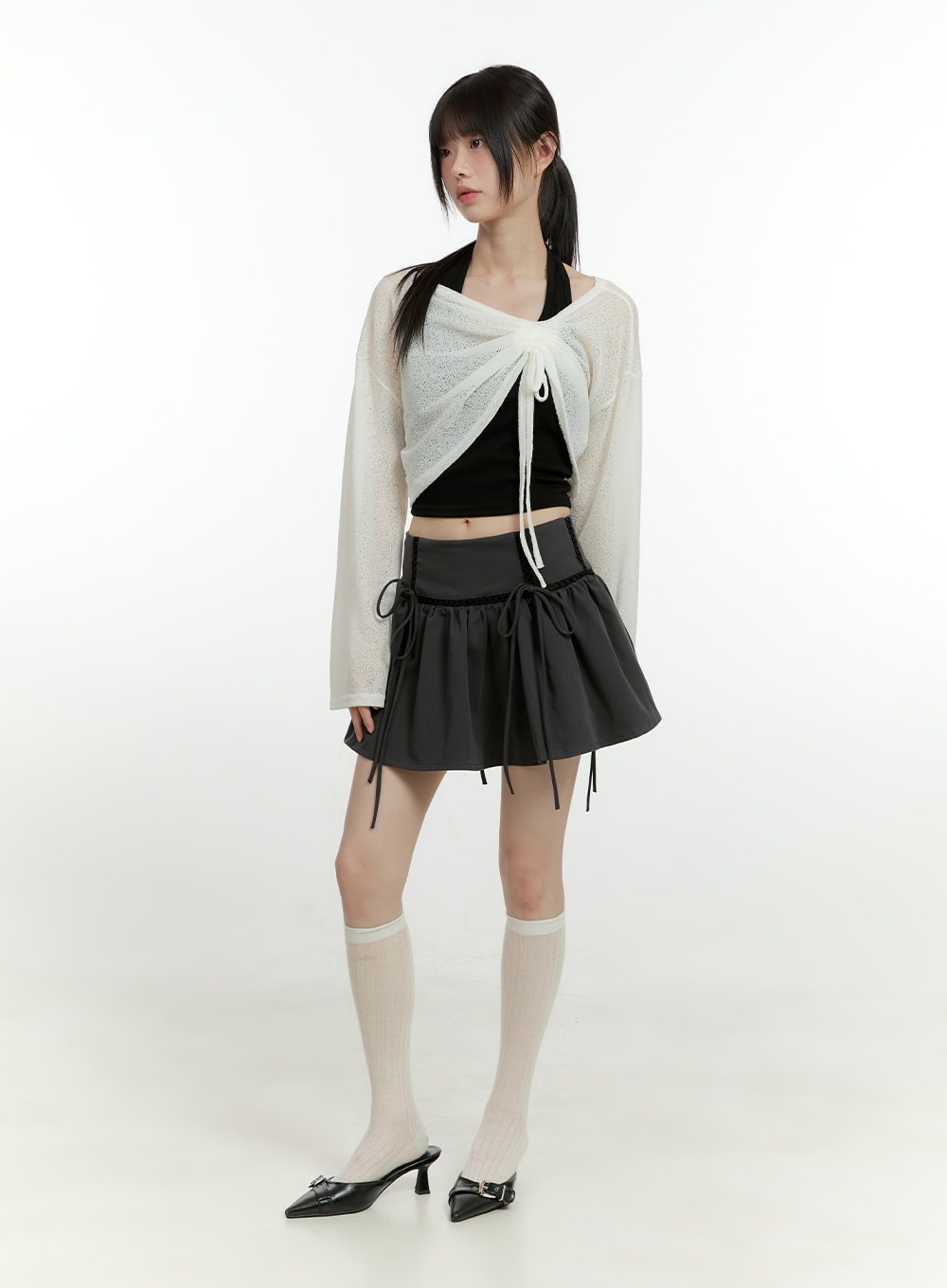 ribbon-flare-mini-skirt-cg402