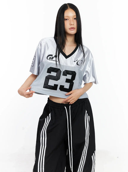 glossy-v-neck-cropped-jersey-cl529