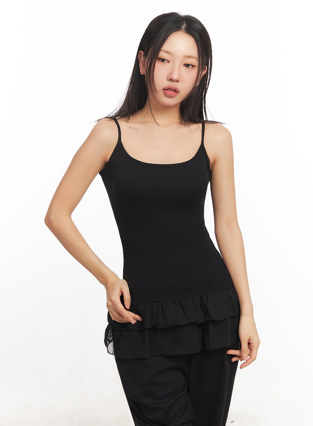 frill-trim-long-cami-top-ia524