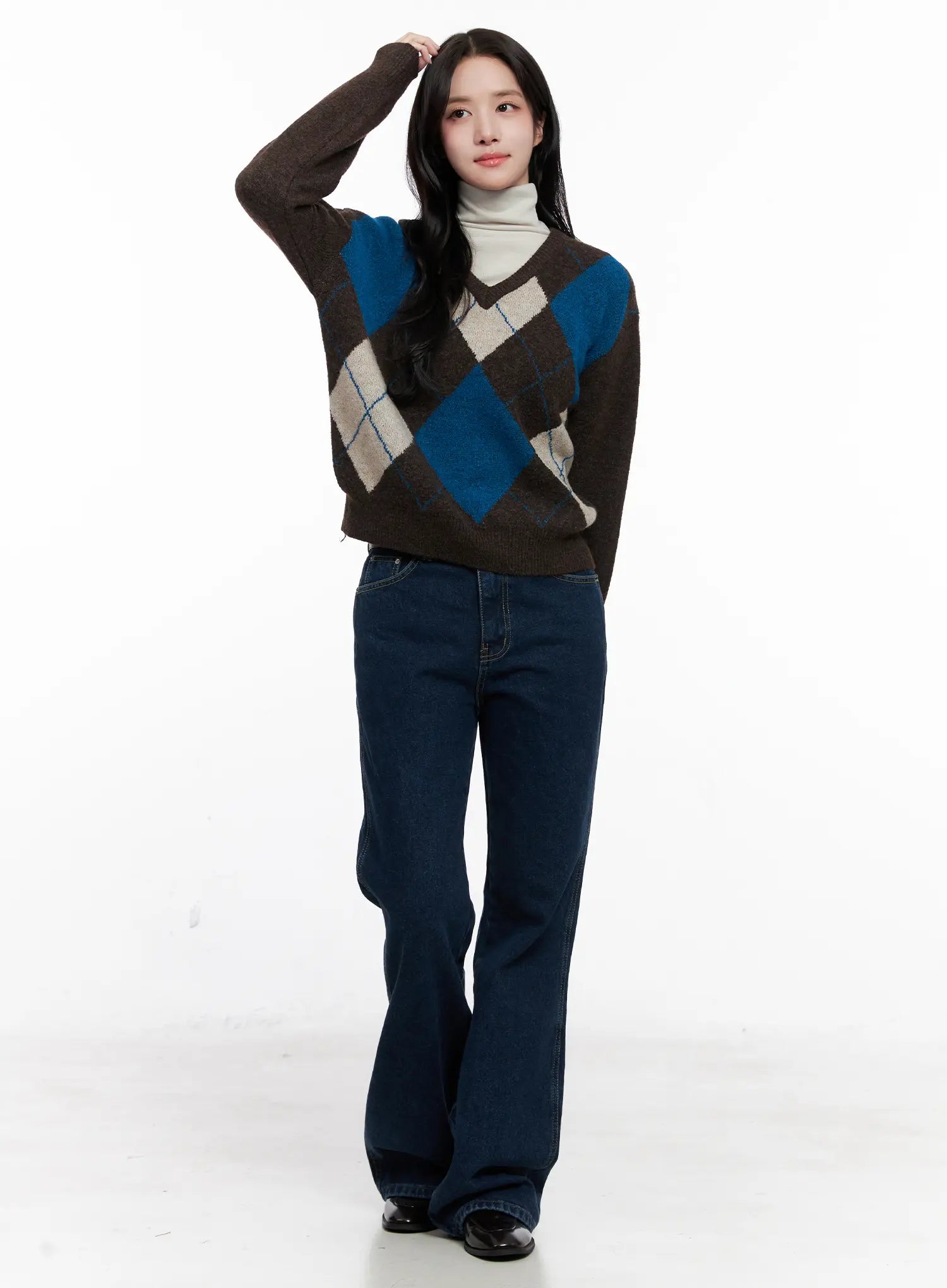 casual-argyle-long-sleeve-knit-co522