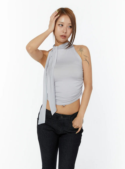 sleeveless-shirred-halter-top-cy520