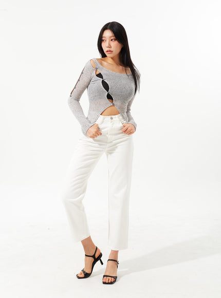 Straight Leg Ankle Pants IM323