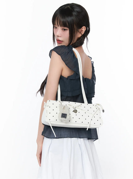 polka-dot-shoulder-bag-with-keyring-ca528