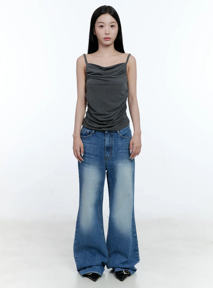 Eunbyul Wide-Leg Flare Denim Jeans CL530