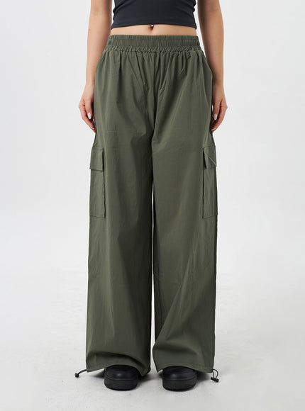 Wide Cargo Track Pants CY308