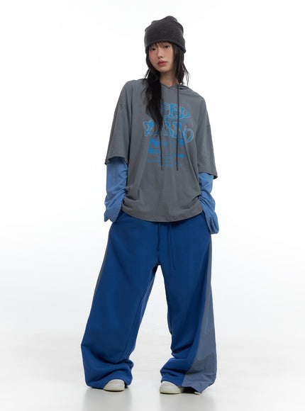 banded-mixed-color-nylon-sweatpants-cs420