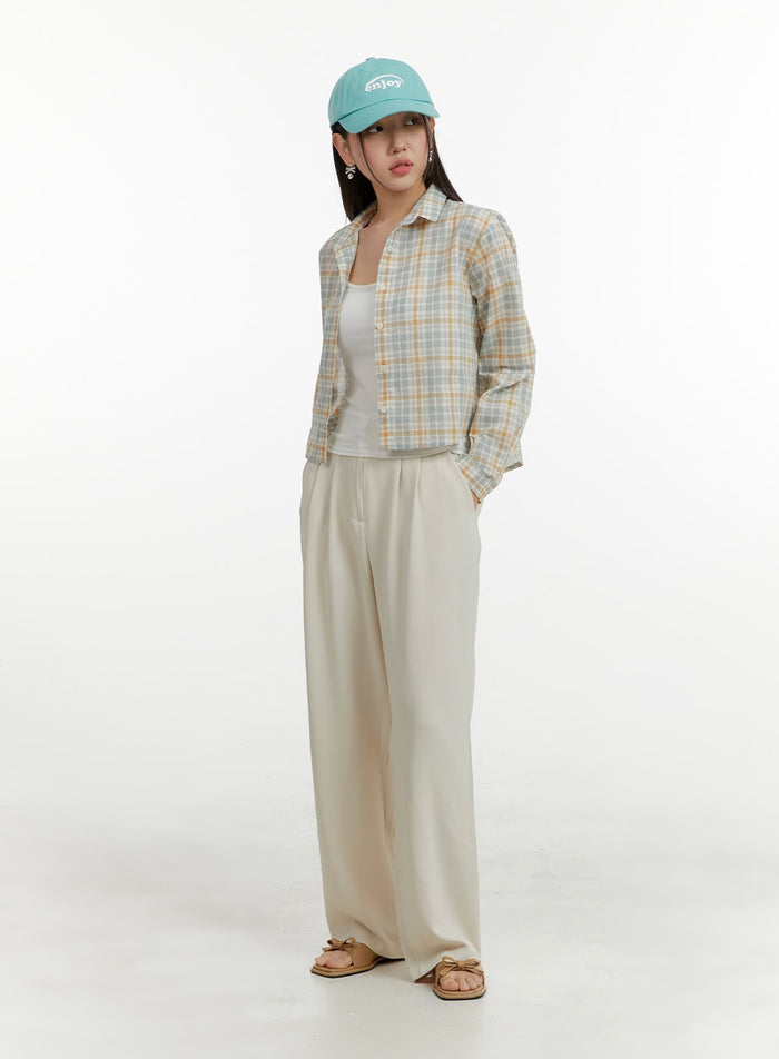 pintuck-solid-wide-fit-trousers-oy413