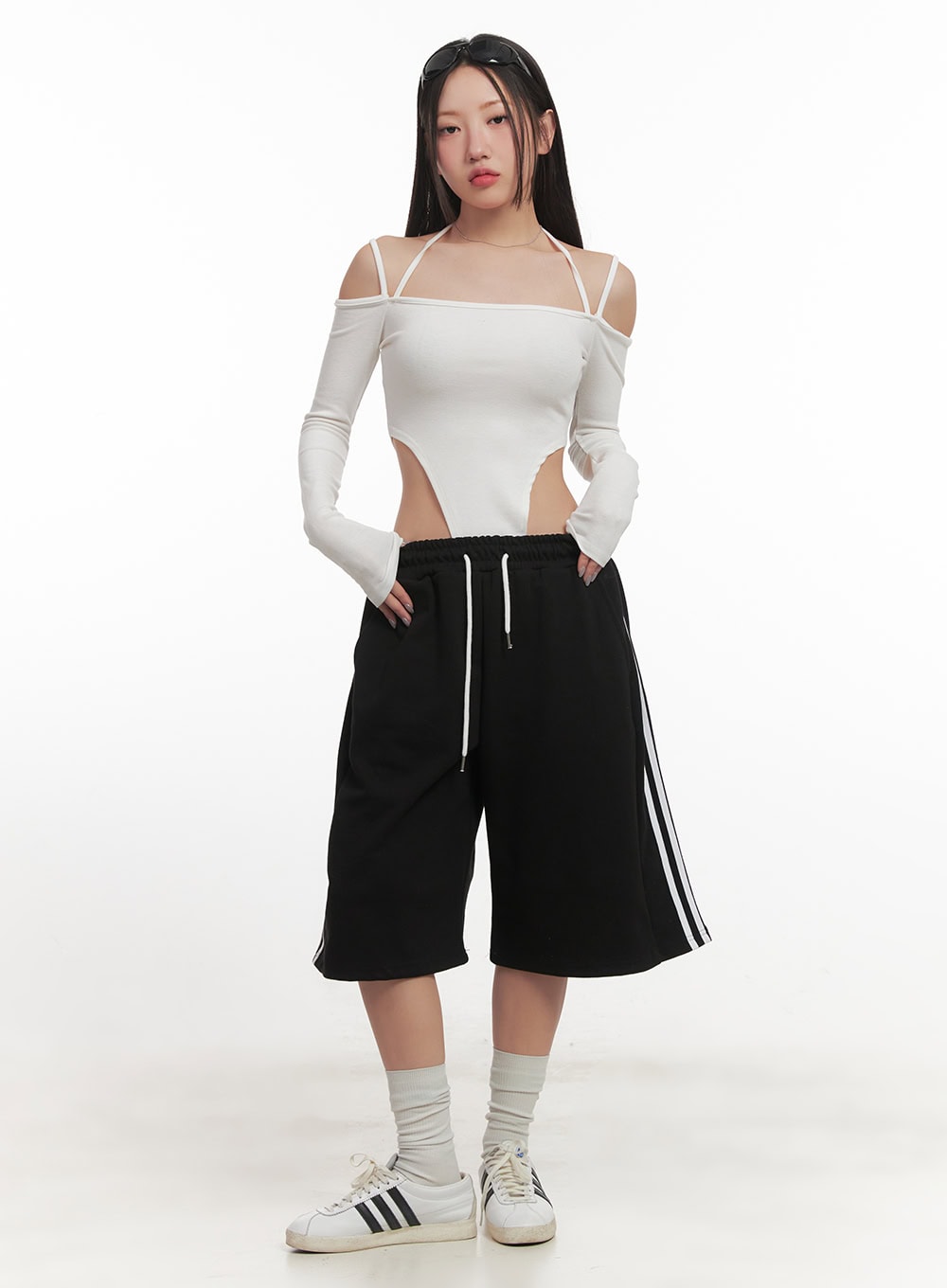 halter-string-cut-out-bodysuit-top-cf525