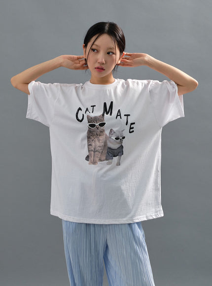 Cat Mate Graphic Tee CJ15