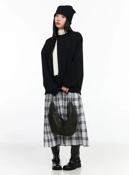 plaid-layered-maxi-skirt-ia507
