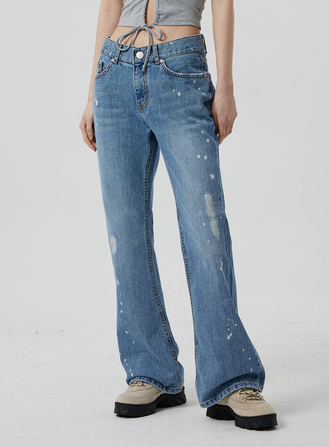 Low Rise Bootcut-Jeans CF309