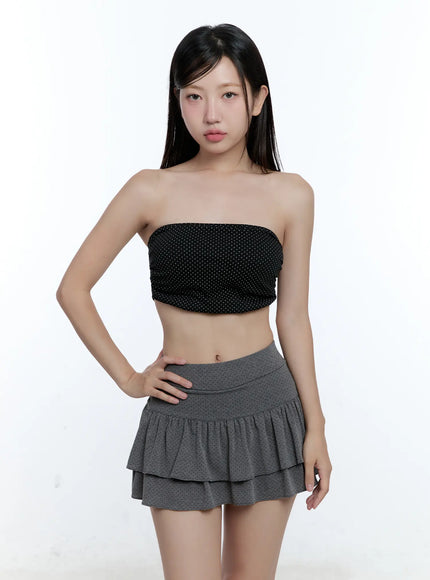 polka-dot-shirred-tube-top-cu527